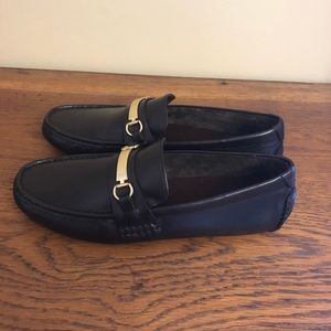 Cole Haan Summers Gold Metal Bit Driver Loafer
